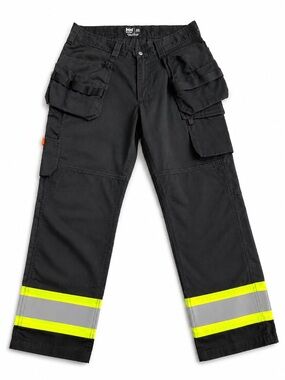 Helly Hansen HH Workwear Hi Vis Utility Work Pants Reflective Black 32x32